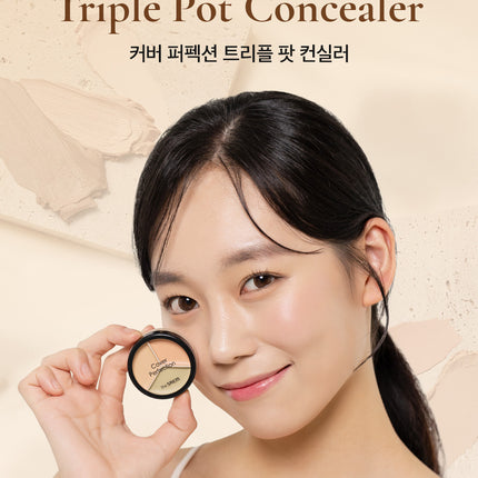 the SAEM Cover Perfection Tripe Pot Concealer (Original Product Only / Special Set) 4 Colors