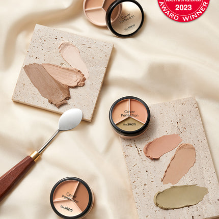 the SAEM Cover Perfection Tripe Pot Concealer (Original Product Only / Special Set) 4 Colors