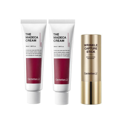 Centellian24 Madeca Cream Double Special Gift Set (Cream 50mL*2ea + Wrinkle Capture Stick 1ea)