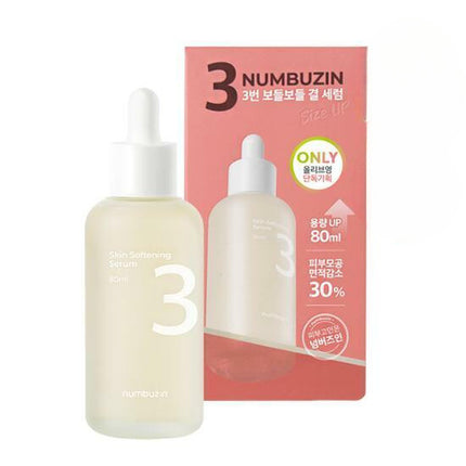 numbuzin No.3 Skin Softening Serum 80mL Jumbo Size Package