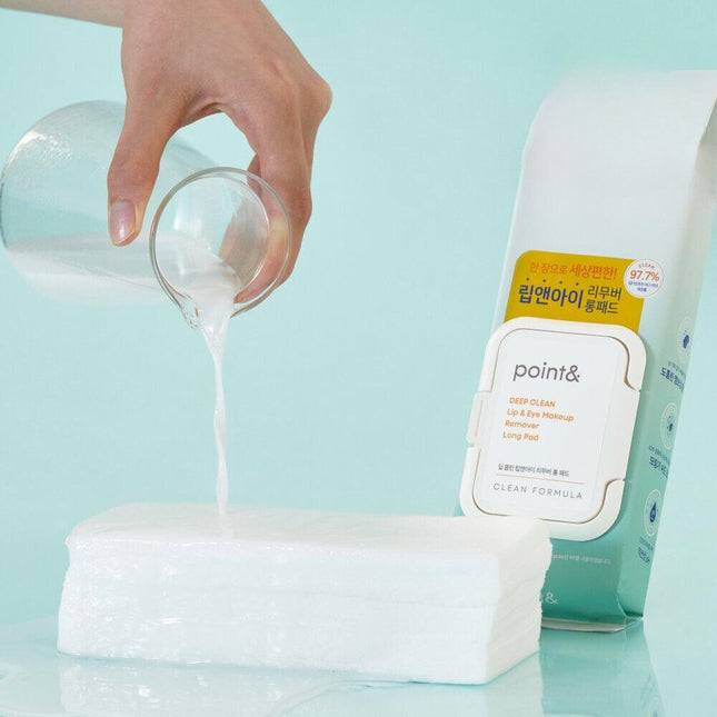 POINT& Deep Clean Lip & Eye Makeup Remover Long Pad 88P