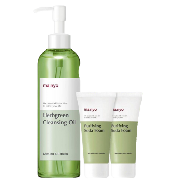 ma:nyo Herb green Cleansing Oil Special Set (Oil 200mL + Purifying Soda Foam 20mLx2ea)