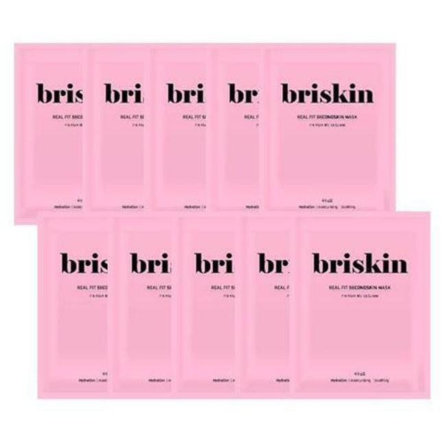 briskin Real Fit Secondskin Moisturizing Mask Sheet 10 Sheets