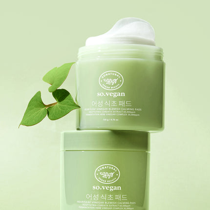 So Natural So Heart Leaf Vinegar Blemish Calming Pad 135g 70p