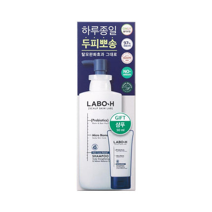 LABO-H Hair Loss Care Shampoo Scalp Strengthening & Sebum Balance Control 333mL+50mL