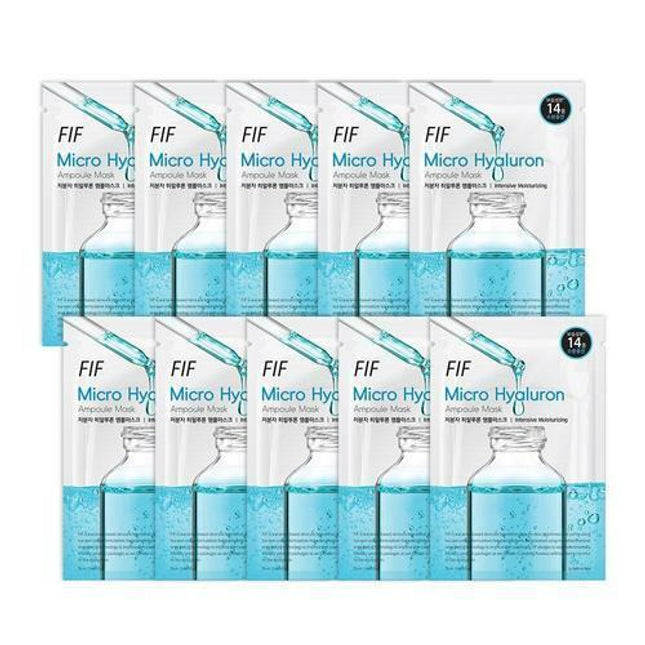 FIF Micro Hyaluron Ampoule Mask Sheet 10 Sheets