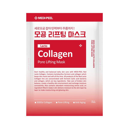 MEDI-PEEL Red Lacto Collagen Pore Lifting Mask Sheet 1ea