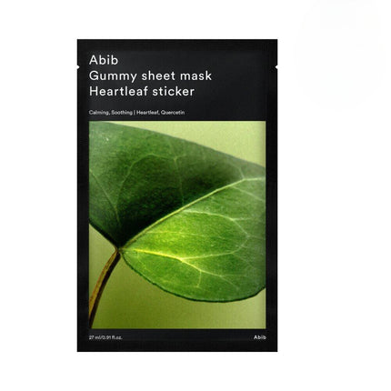 Abib Gummy Sheet Mask Heartleaf Sticker 1P