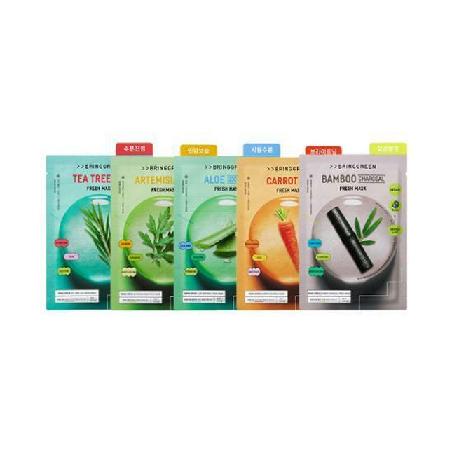 BRING GREEN Fresh Mask Sheet 1P 5 Options To Choose