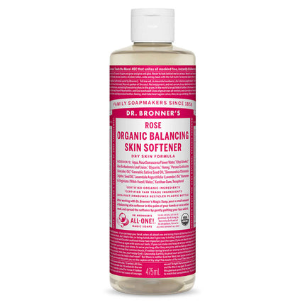 Dr. Bronner's Rose Balancing Skin Softener 475ml