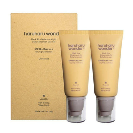 Haruharu wonder Black Rice Moisture Airyfit Daily Sunscreen Duo