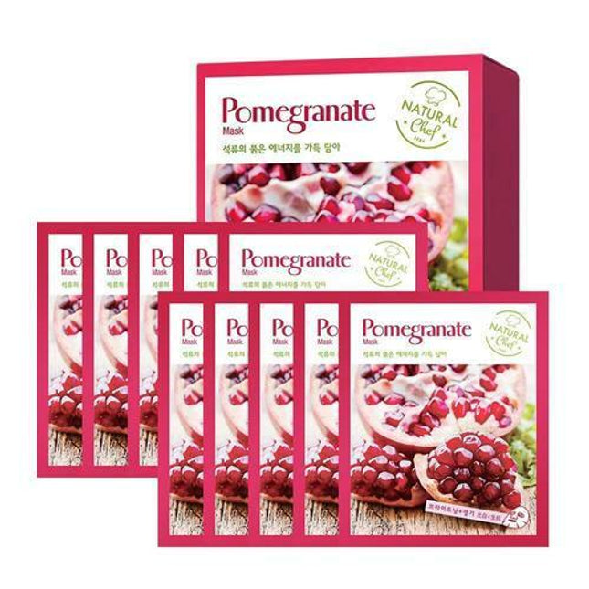 Charmzone Chef Pomegranate Mask Sheet 10 Sheets