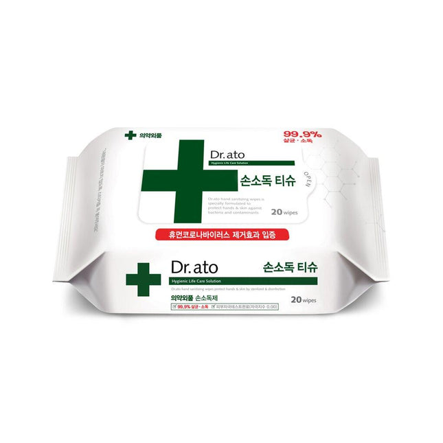 Dr.ato Hand Sanitizing Wipes 20 Sheets