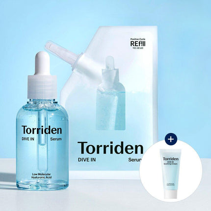 Torriden Dive-In Serum 50mL Refill Set (+50mL Refill Pack + Soothing Cream 20mL)