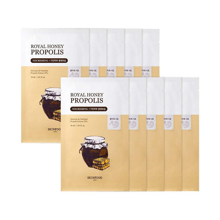 SKINFOOD Royal Honey Propolis Enrich Mask Sheet 10P