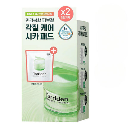 Torriden Balanceful Cica Toner Pad 60P Double Pack (60P+60P Refill)