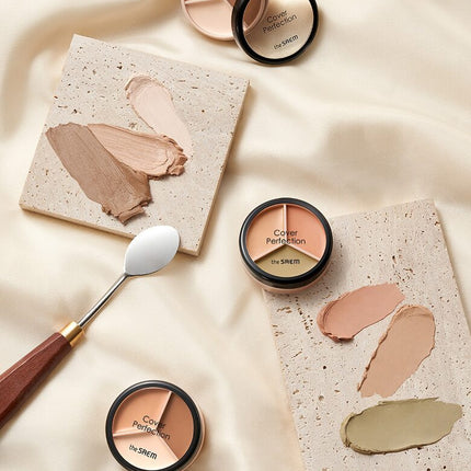 The SAEM Cover Perfection Triple Pot Concealer 4 Colors