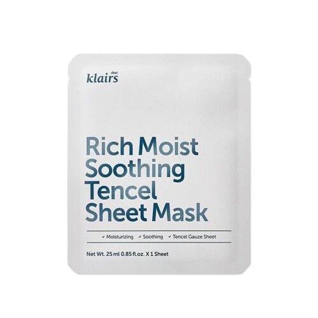 dear, klairs Rich Moist Soothing Tencel Sheet Mask 1 Sheet