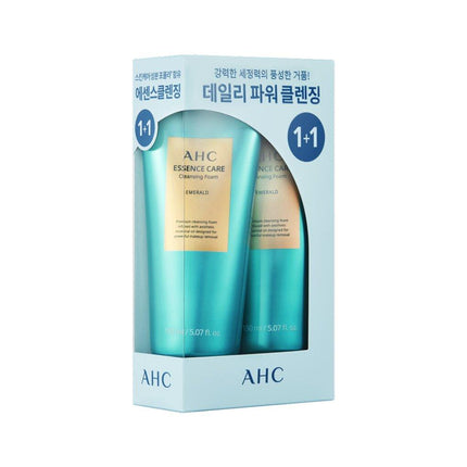 AHC Essence Care Cleansing Foam Emerald Duo Set