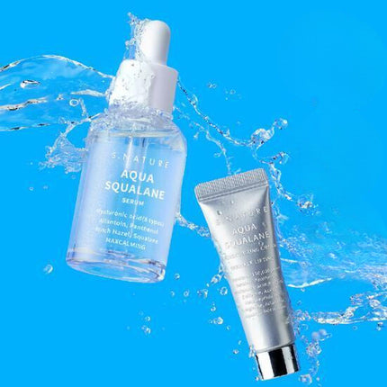 S.NATURE Aqua Squalane Serum 50mL (+50mL Refill + Moisturizing Cream 10mL)