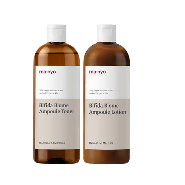 ma:nyo Factory Bifida Biome Ampoule Toner 300ml + Lotion 300ml