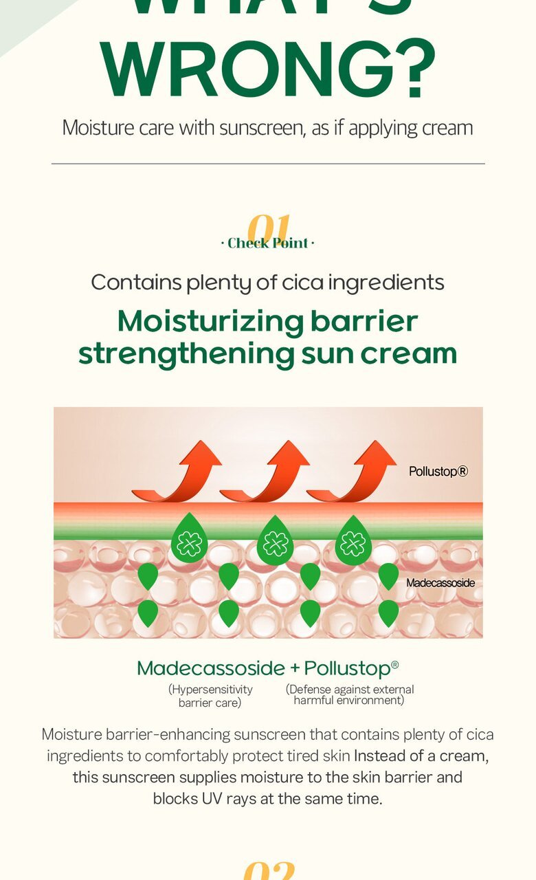 FRUDIA What's Wrong? Help Cicaderm Sun Cream 50g – Keautiful