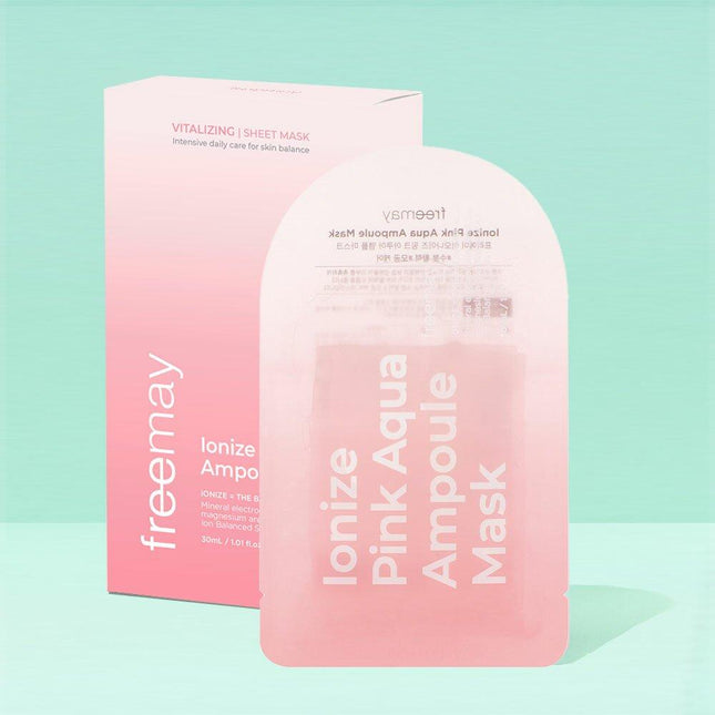 freemay Ionize Pink Aqua Ampoule Mask Sheet