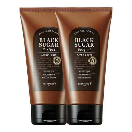 SKINFOOD Black Sugar Perfect Scrub Foam Double Pack