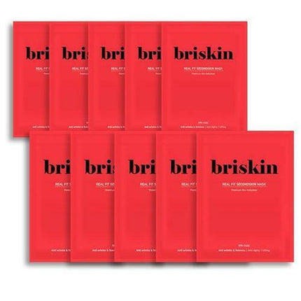 briskin Real Fit Secondskin Anti-Aging Mask Sheet 10 Sheets