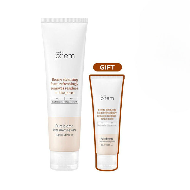 makeprem Pure Biome Deep Cleansing Foam Special Set (150mL+50mL)