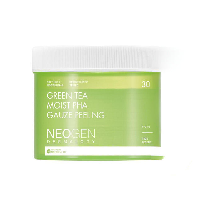 Neogen Dermalogy Green Tea Moist PHA Gauze Peeling 30 Sheets