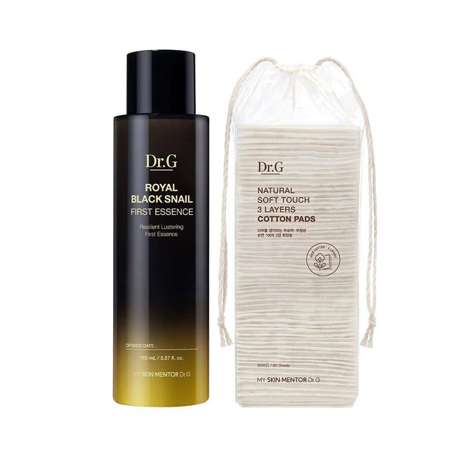 Dr.G Royal Black Snail First Essence 165mL Special Set (+Cotton Pad)