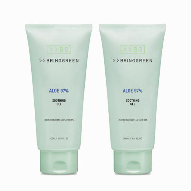 BRING GREEN Aloe 97% Soothing Gel Double Pack (300mL*2ea)