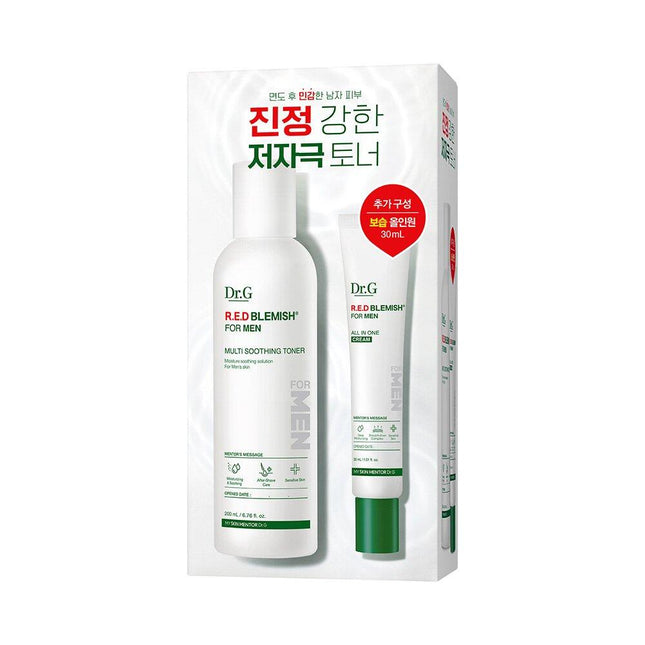 Dr.G Red Blemish For Men Multi Soothing Toner 200mL (+All In One Cream 30mL)