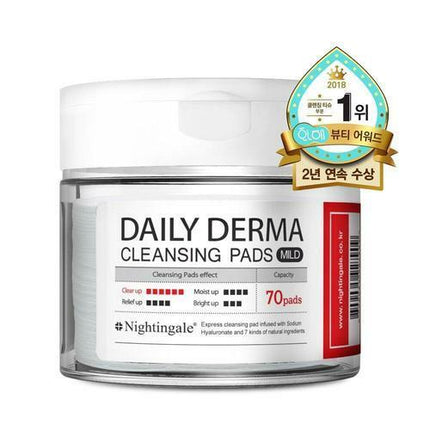Nightingale Daily Derma Cleansing Pads Mild 70 Sheets