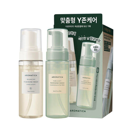 AROMATICA Pure & Soft Feminine Wash 170mL Special Set (+Chamomile X Tea Tree 170mL)