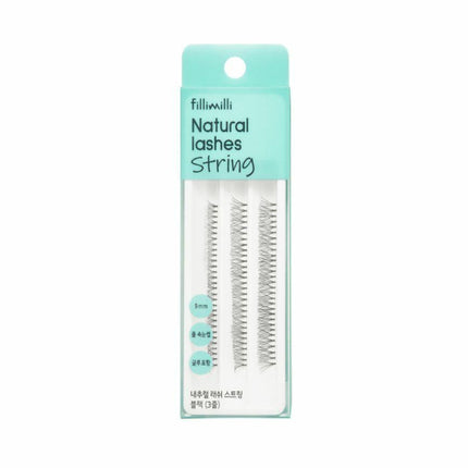 Fillimilli Natural Lashes String Black (3 stings)