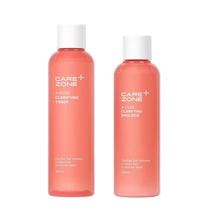 CAREZONE A-Cure Clarifying Toner & Emulsion Set (Toner + Emulsion + 3P Kit)