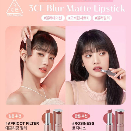 3CE Blur Matte Lipstick