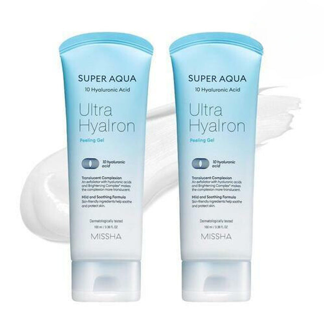 MISSHA Super Aqua Ultra Hyalron Peeling Gel 100ml x 2-Pack
