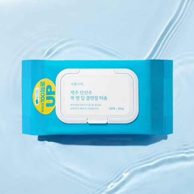 Shingmulnara Jeju Sparkling Water Quick & Deep Cleansing Tissue 100 Sheets