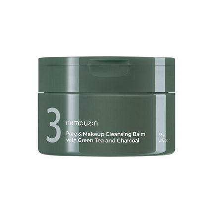 numbuzin No. 3 Pore & Makeup Cleansing Balm with Green Tea and Charcoal 85g