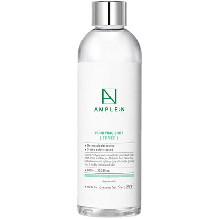 Coreana Ampoule N Purifying Shot Toner Large Capacity, 600ml, 1ea