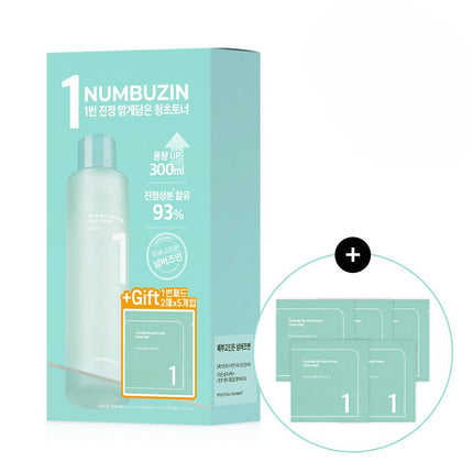 numbuzin No. 1 Pure-full Clean Toner 300mL Special Set (+ 10 Toner Pads)