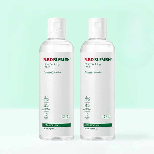 Dr.G Red Blemish Clear Soothing Toner 300mL + 300mL Duo Set