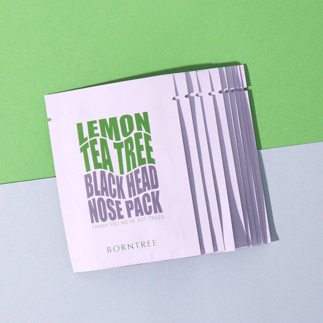 BORNTREE Lemon Tea Tree Blackhead Nose Pack 10ea