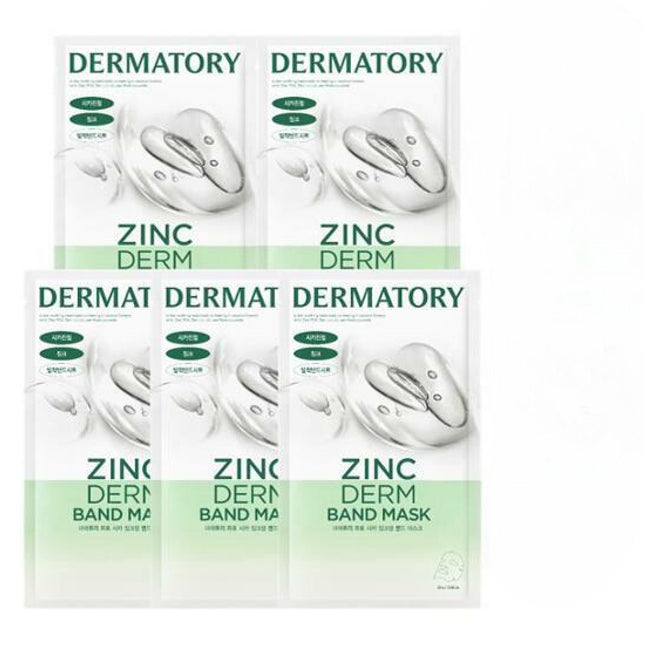 Dermatory Pro Cica Zincderm Band Mask Sheet 5P Special Set