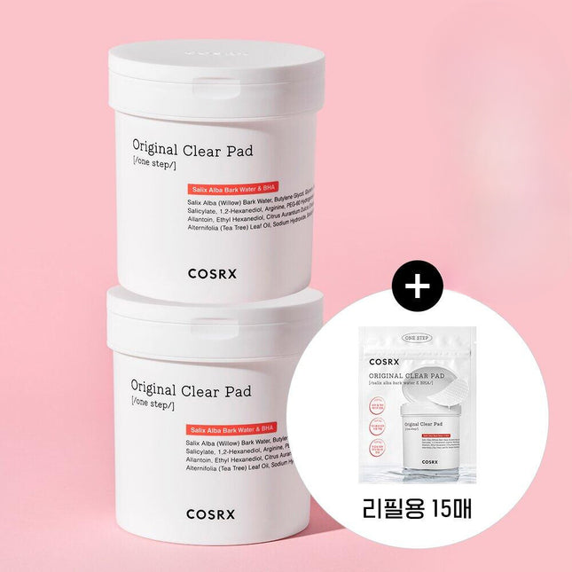 COSRX One Step Original Clear Pad 90 Sheets + 90 Sheets + 15 Sheets Limited Special Set