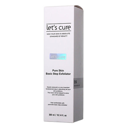 Let's Cure Pure Skin Basic Step Exfoliator Keratin Toner 300ml