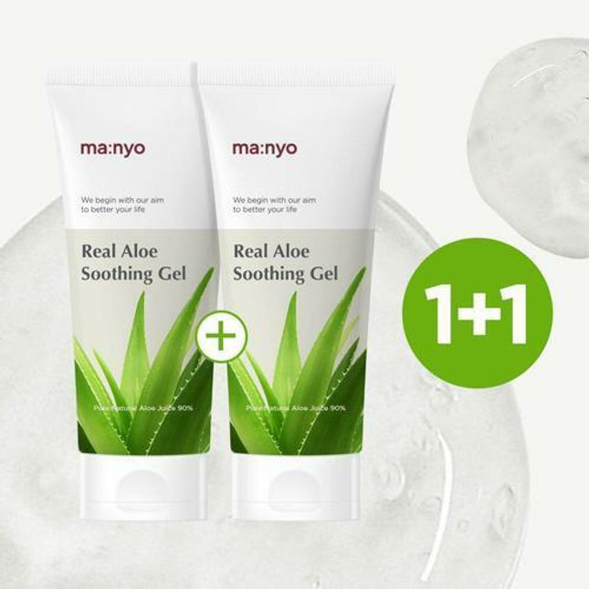 ma:nyo Real Aloe Soothing Gel 200ml 2-for-1 Set